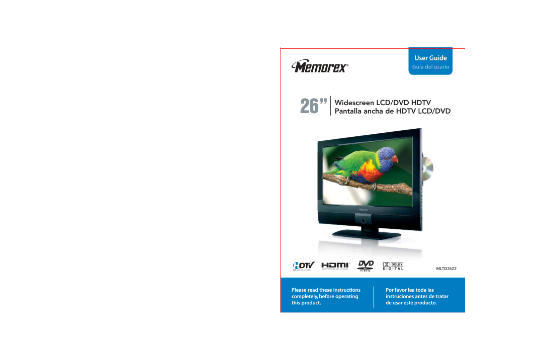 Memorex MLTD2622 manual 