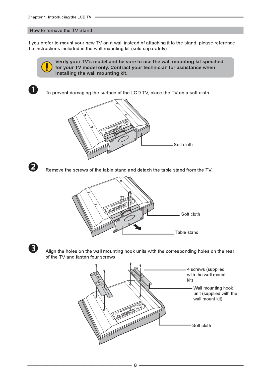 Memorex MLTD2622 manual Soft cloth 