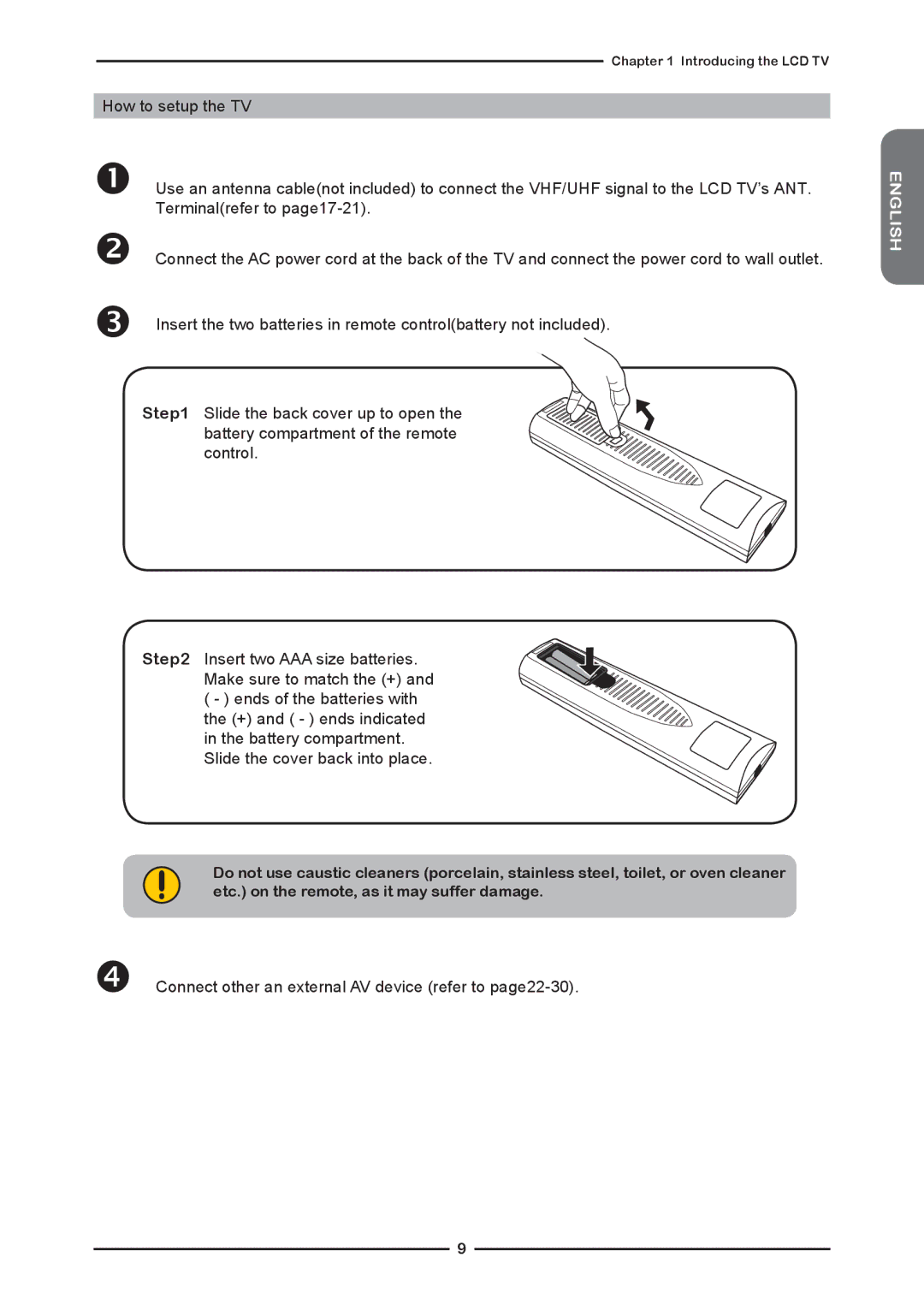 Memorex MLTD2622 manual  Connect other an external AV device refer to page22-30 