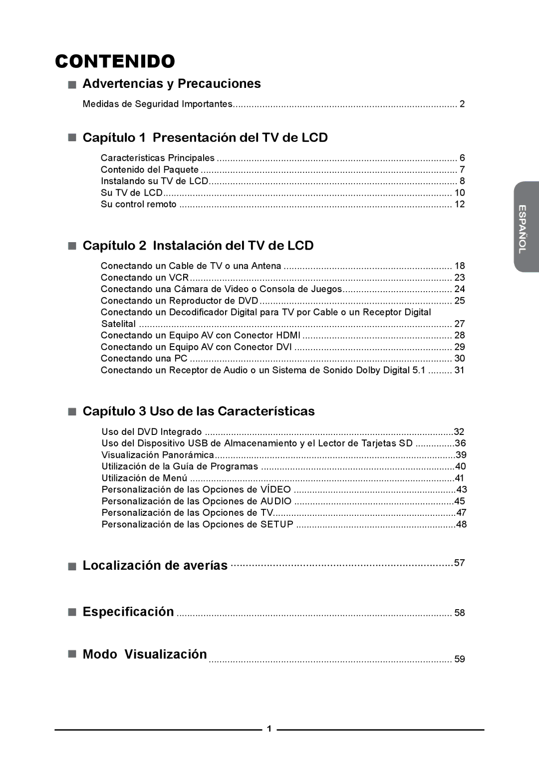 Memorex MLTD2622 manual Contenido 