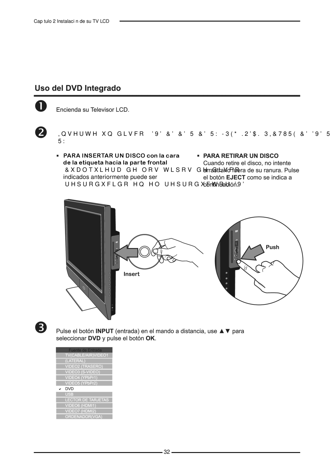 Memorex MLTD2622 manual Capítulo 2 Instalación de su TV LCD 