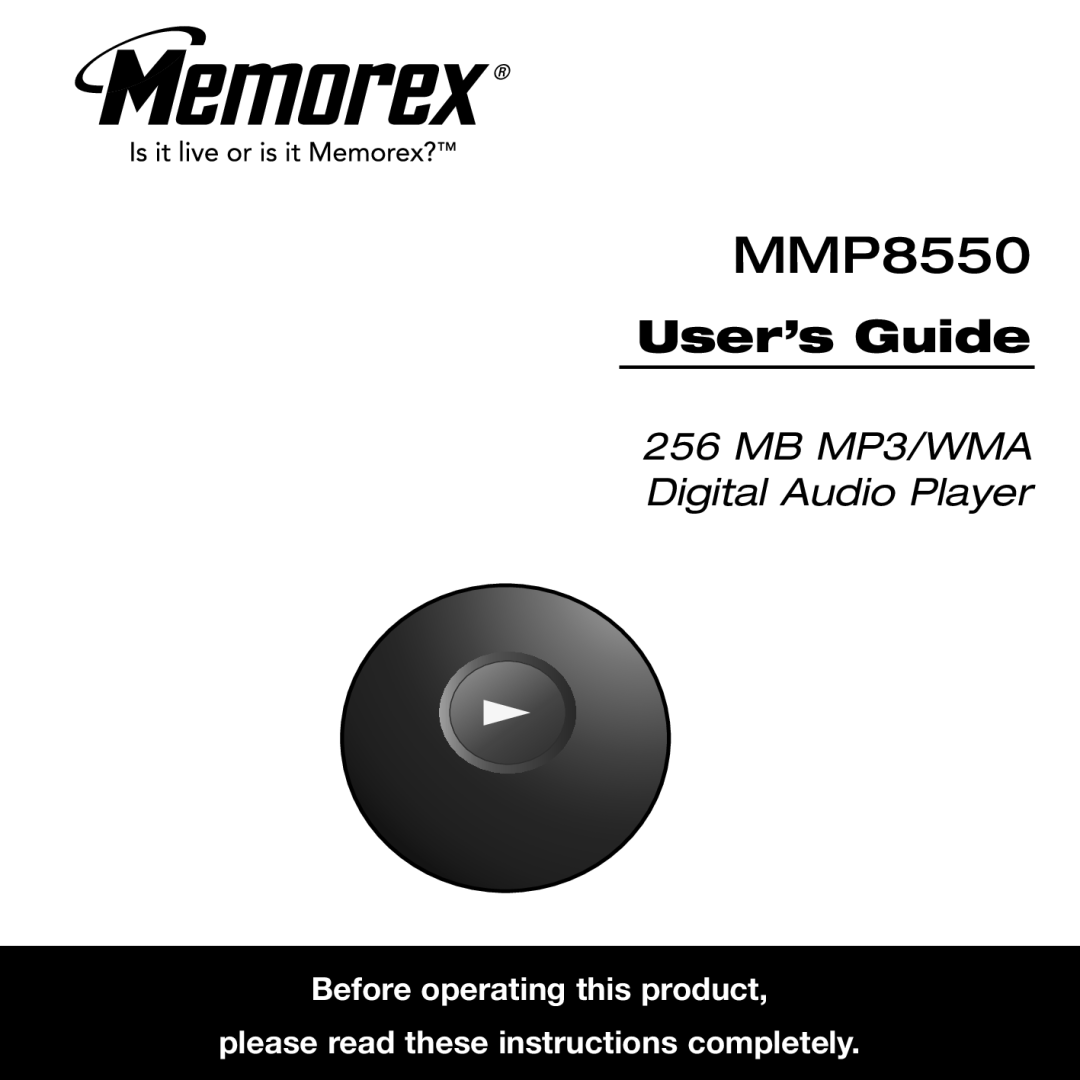 Memorex MMP8550 manual 