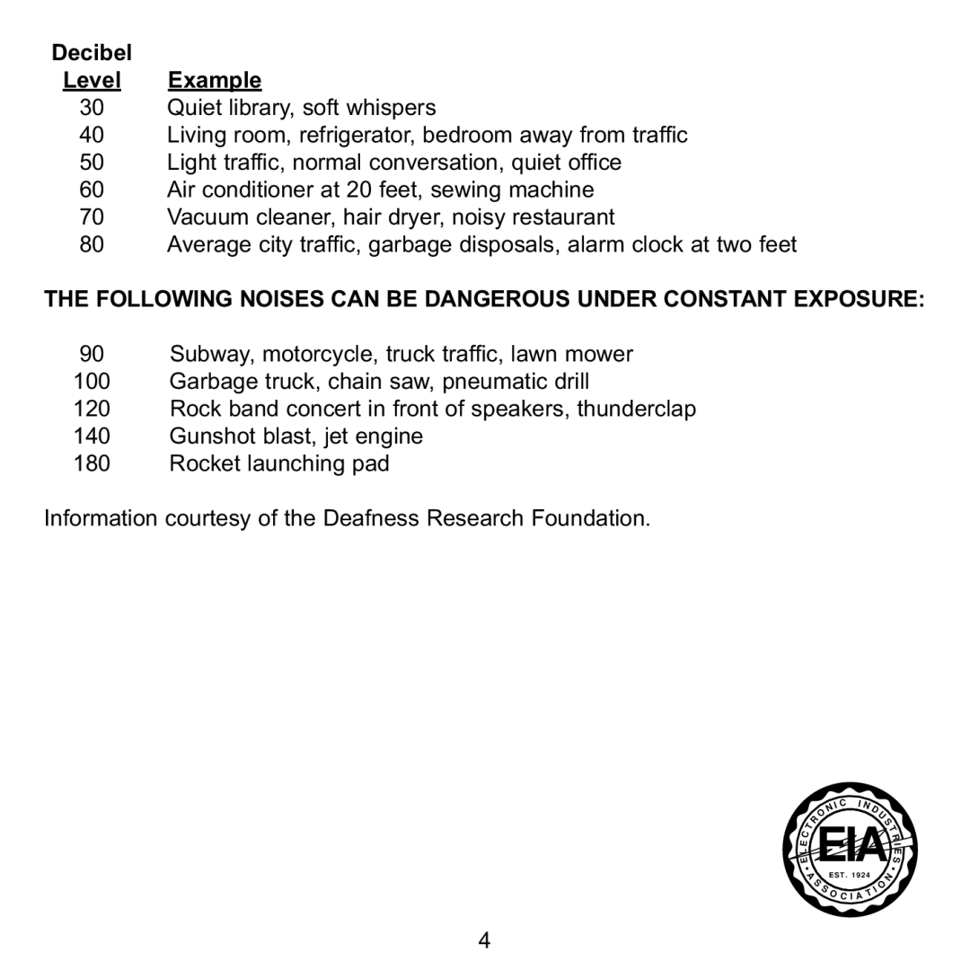 Memorex MMP8565 manual Eia S 