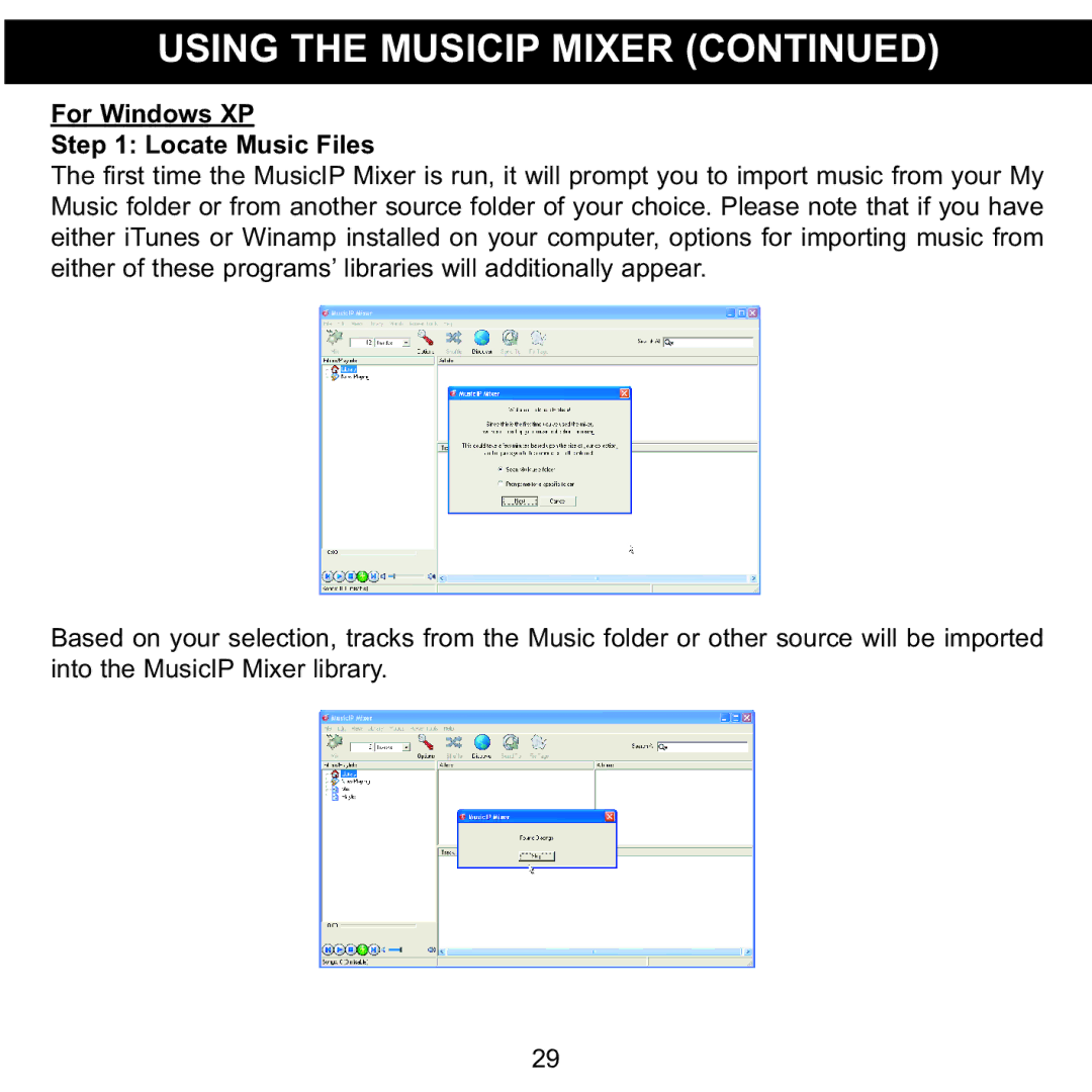 Memorex MMP8620 specifications For Windows XP Locate Music Files 