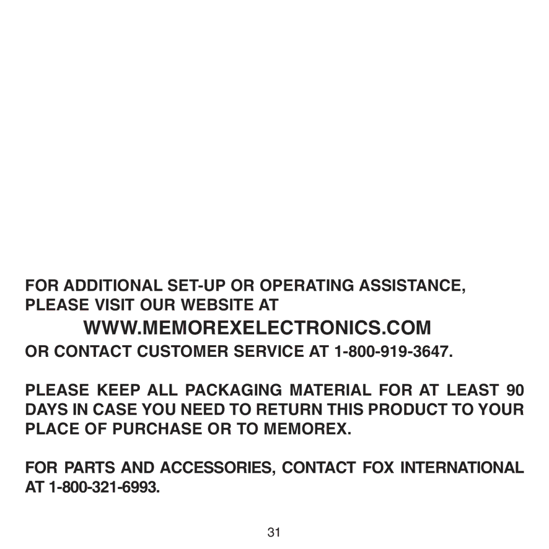 Memorex MPD8601 manual 