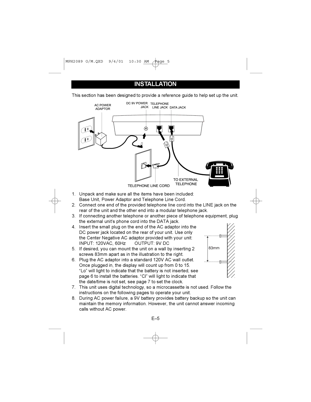 Memorex MPH2089 operating instructions Toexternal 