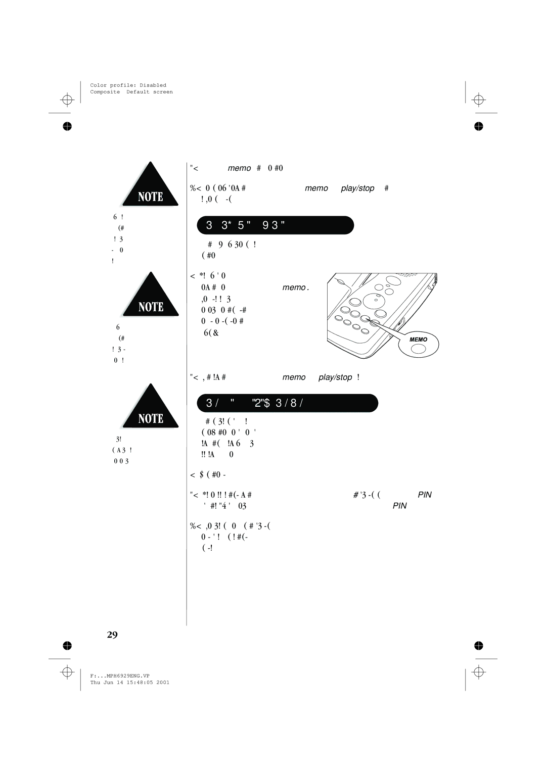 Memorex MPH6929 manual Recording a Conversation, Remote Access Away from Home 