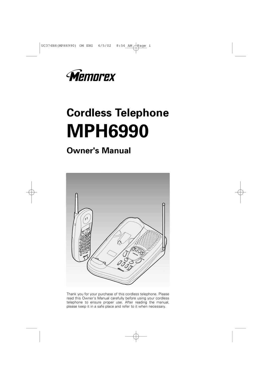 Memorex MPH6990 owner manual 