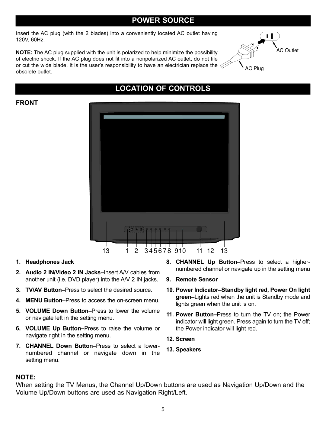 Memorex MT2028D-BLK manual Front, 5 6 7 8 