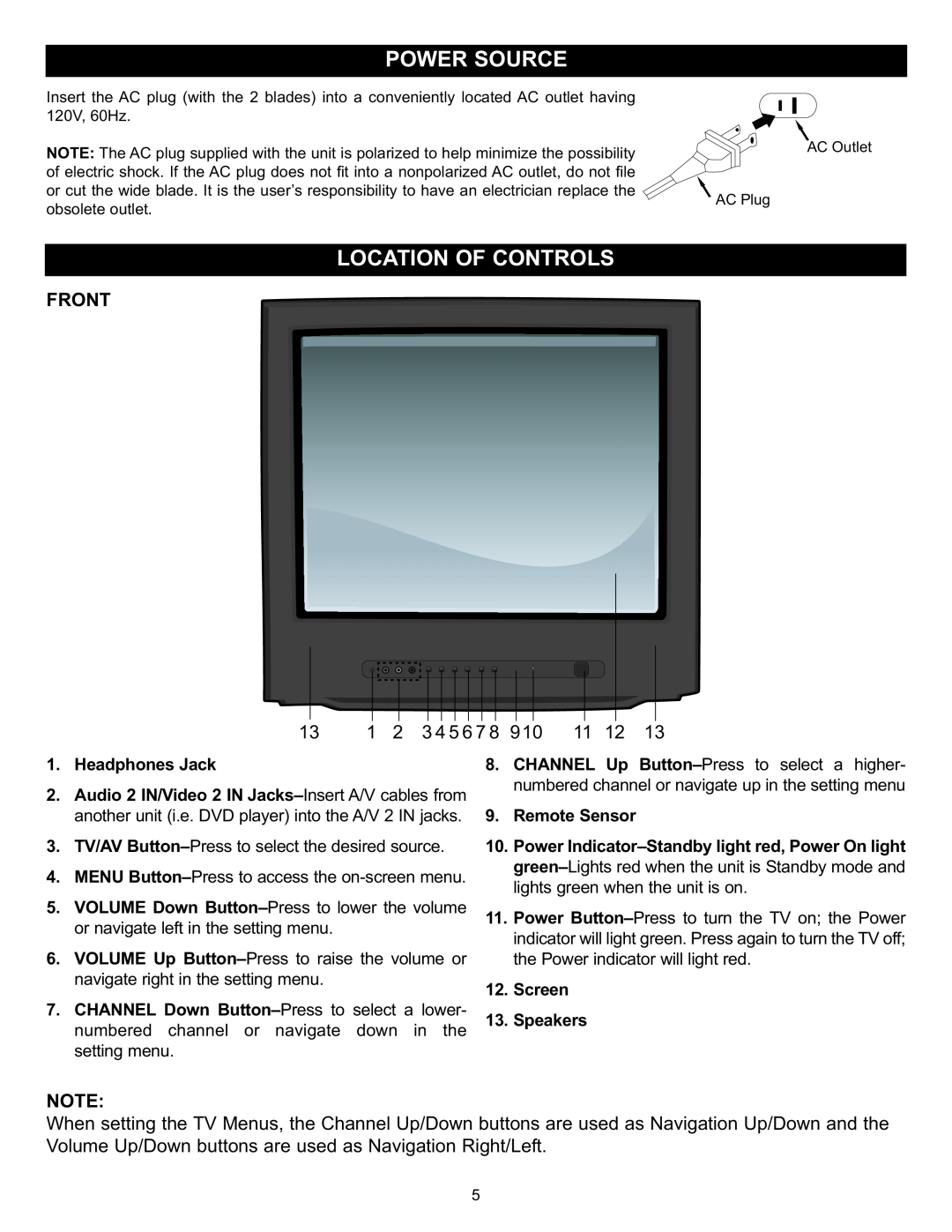 Memorex MT2028D-BLK manual Front, 3 4 5 6 7 8 