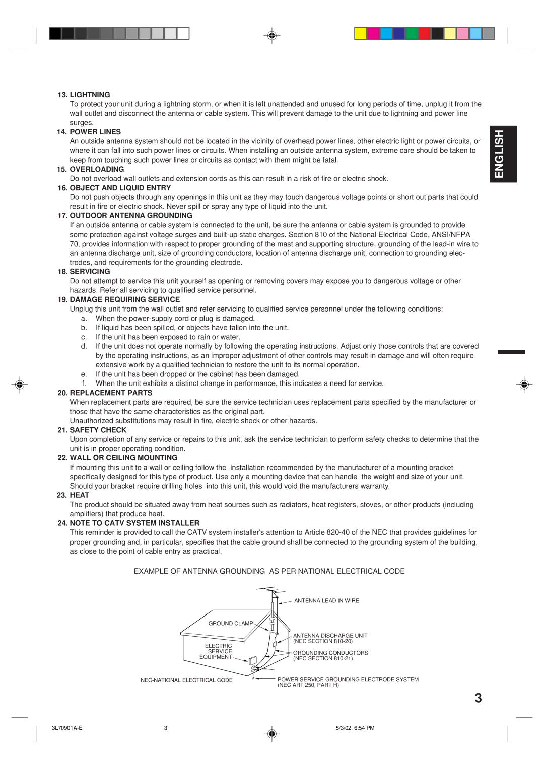 Memorex MT2206 owner manual English 