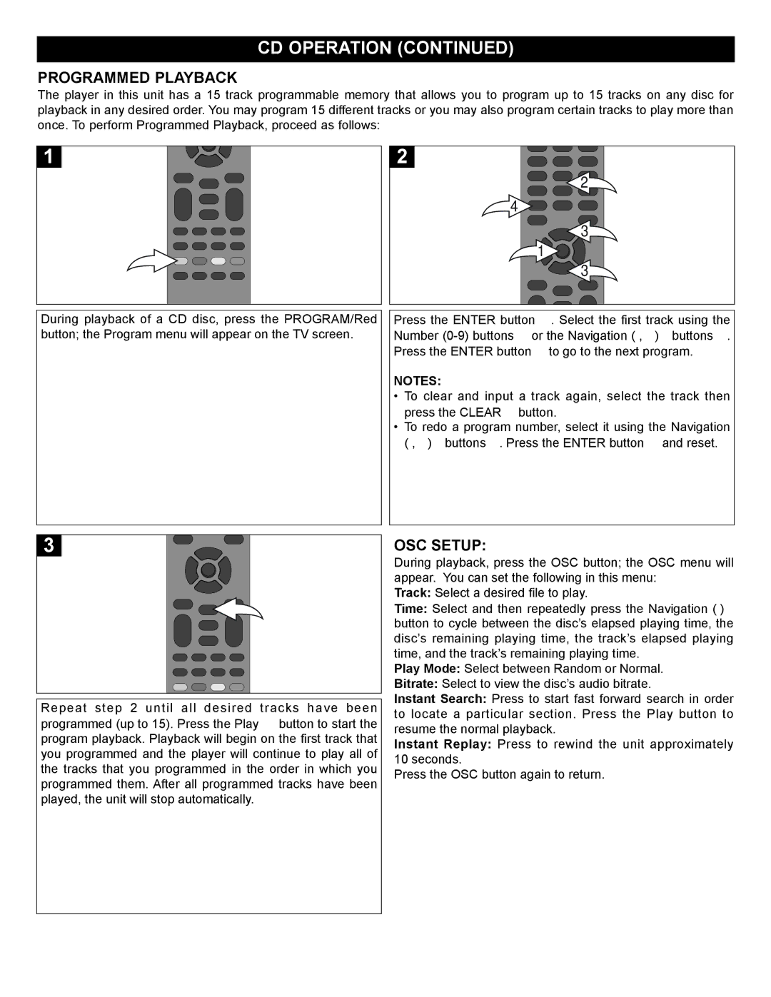 Memorex MVBD2520-R user manual Programmed Playback 