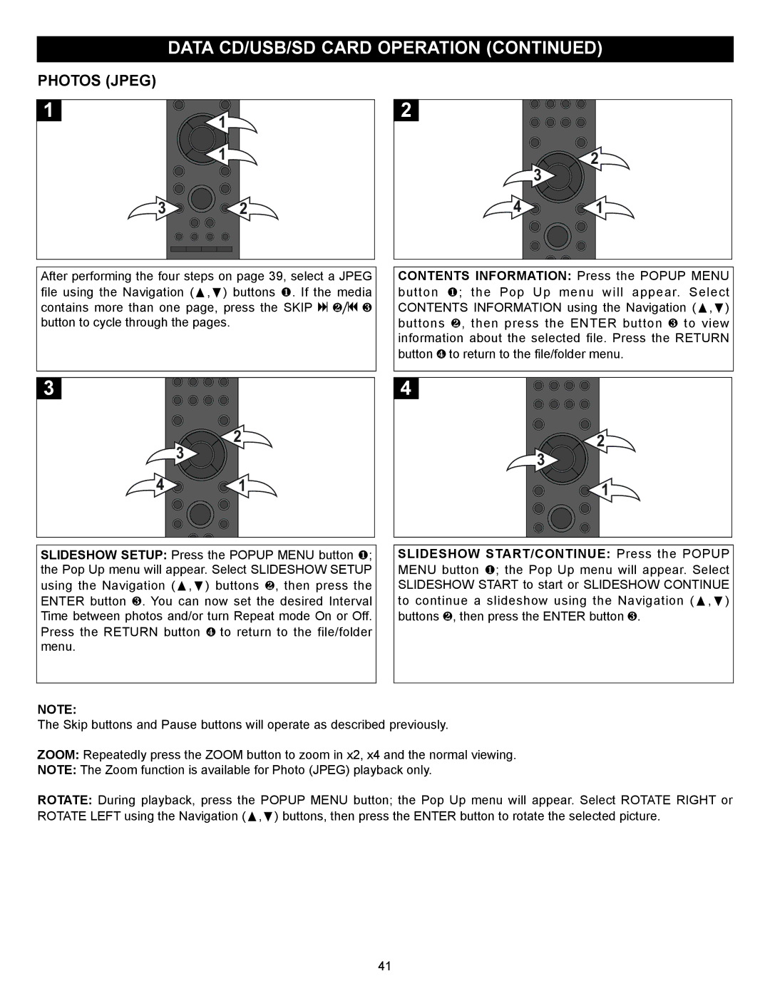 Memorex MVBD2520 user manual Photos Jpeg 