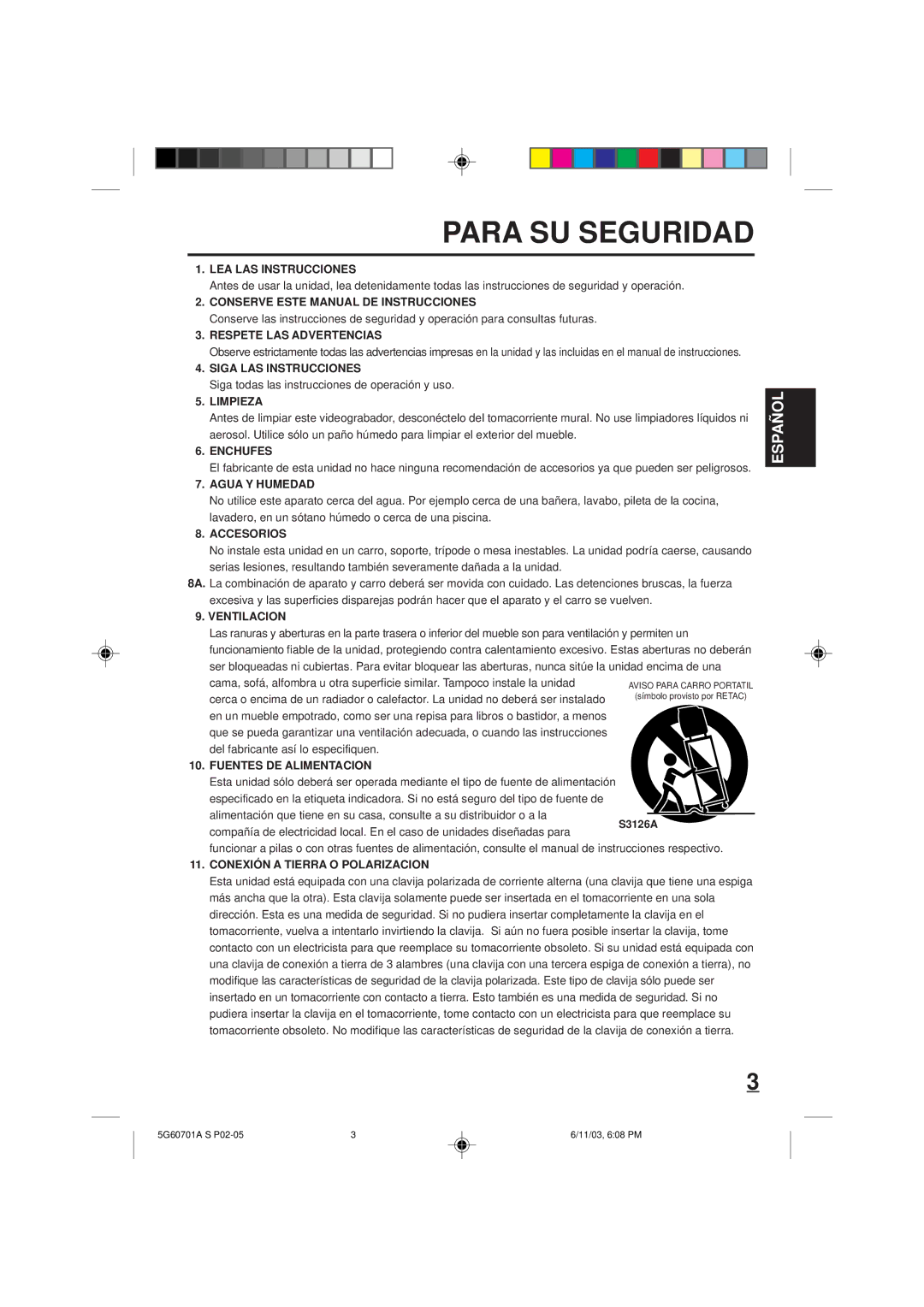 Memorex MVD2009CB LEA LAS Instrucciones, Conserve Este Manual DE Instrucciones, Respete LAS Advertencias, Limpieza 