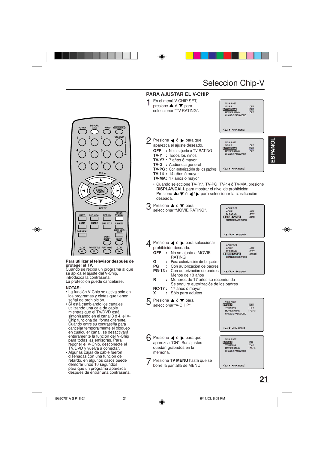 Memorex MVD2009CB owner manual Rating 