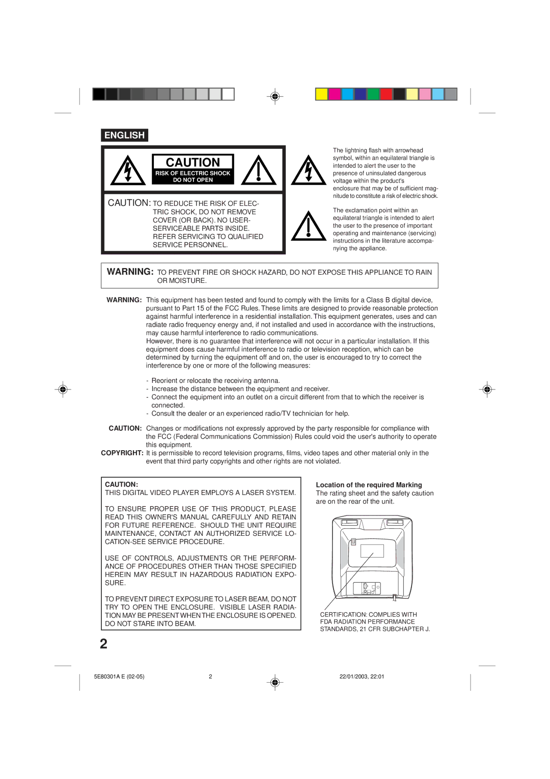 Memorex MVD2019 owner manual English 