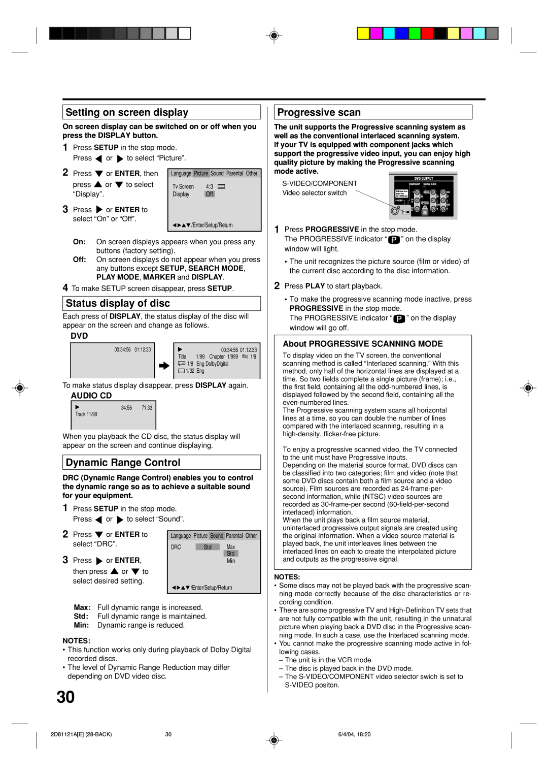 Memorex MVD4540C owner manual Audio CD, About Progressive Scanning Mode, Or Enter to 