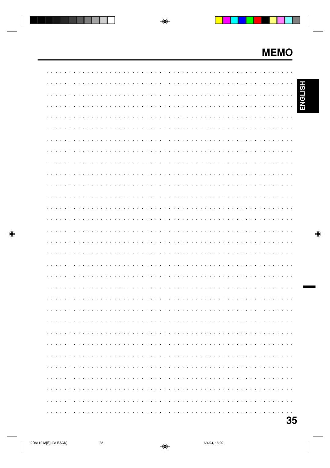 Memorex MVD4540C owner manual Memo 