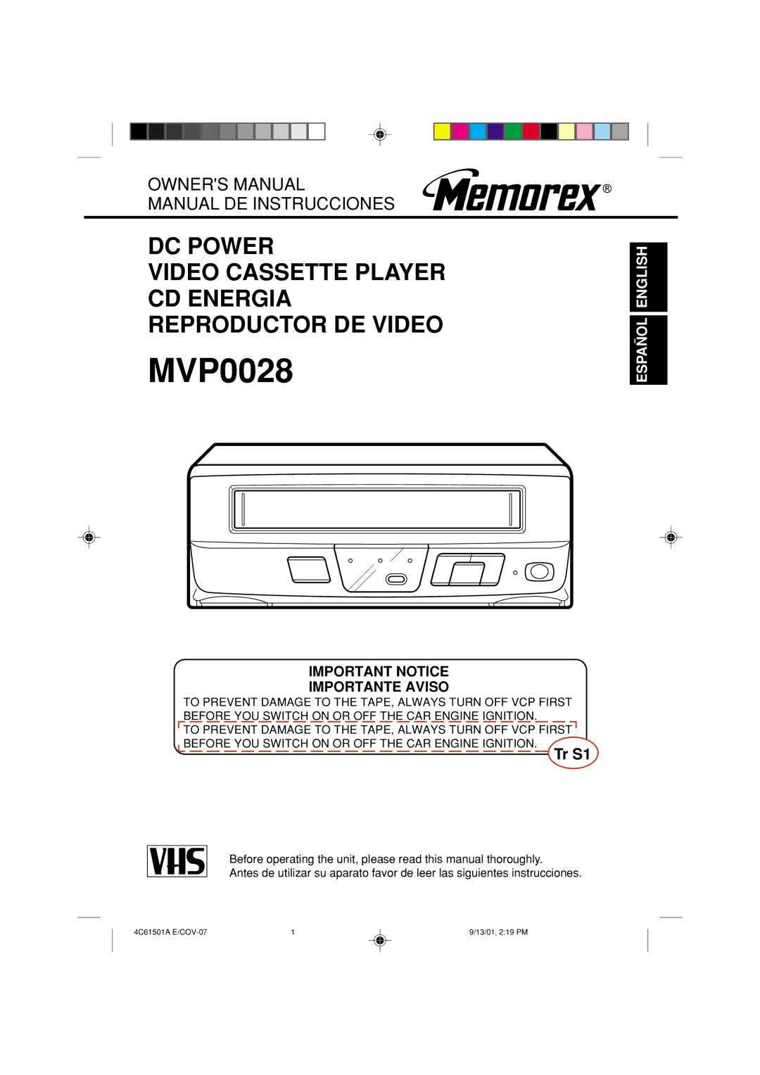 Memorex MVP0028 owner manual 