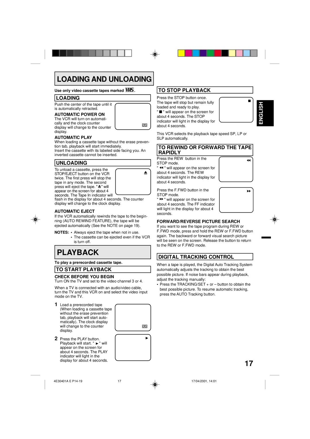 Memorex MVR2041, MVR041, MVR2040A owner manual Playback 