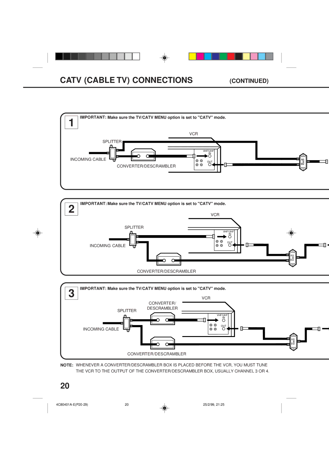 Memorex MVR2040-A owner manual VCR Splitter 