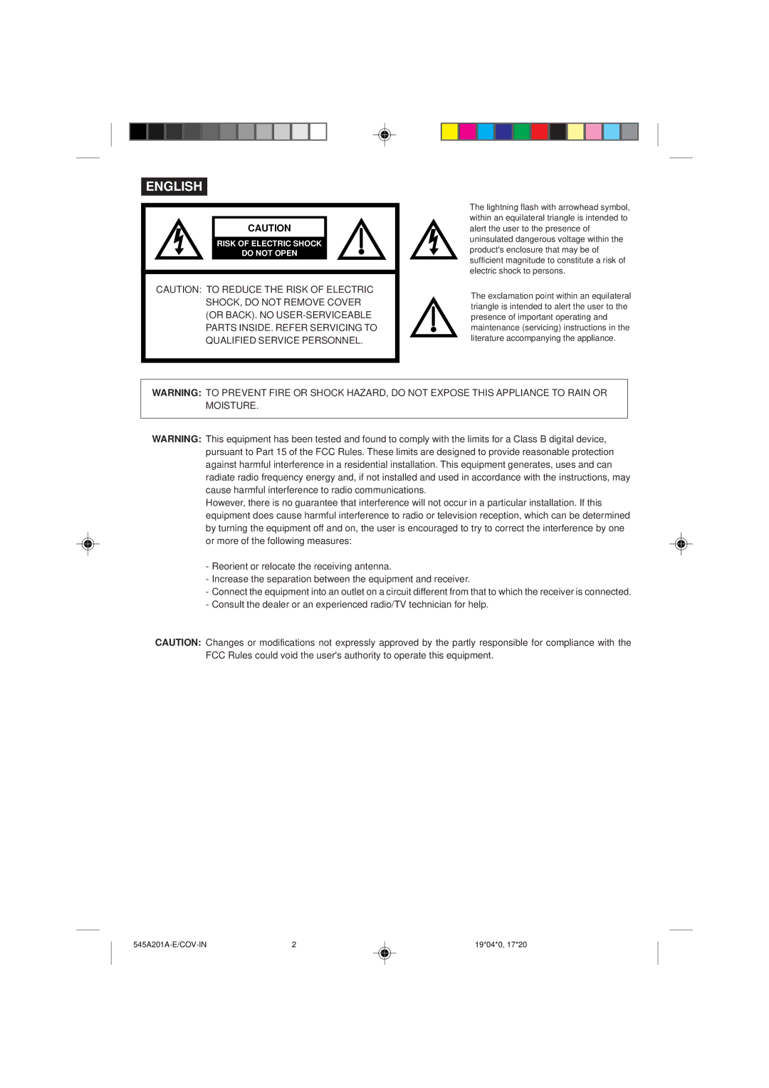 Memorex MVT2135B, MVT2195B owner manual English 