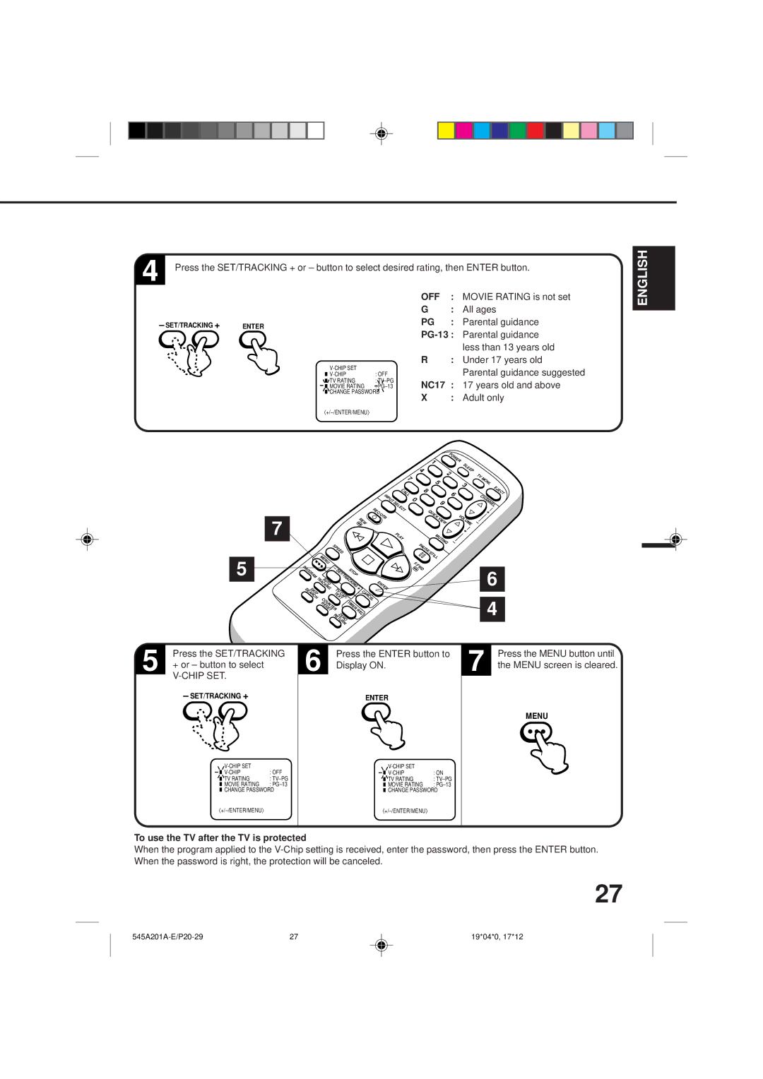 Memorex MVT2195B Movie Rating is not set, All ages, PG-13 Parental guidance Less than 13 years old, Under 17 years old 