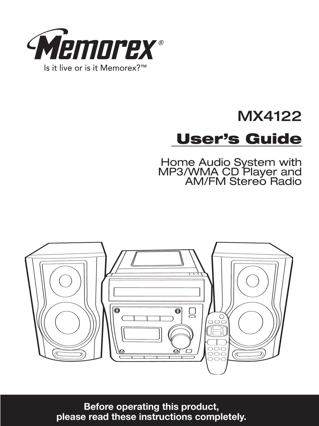 Memorex MX4122 manual User’s Guide 