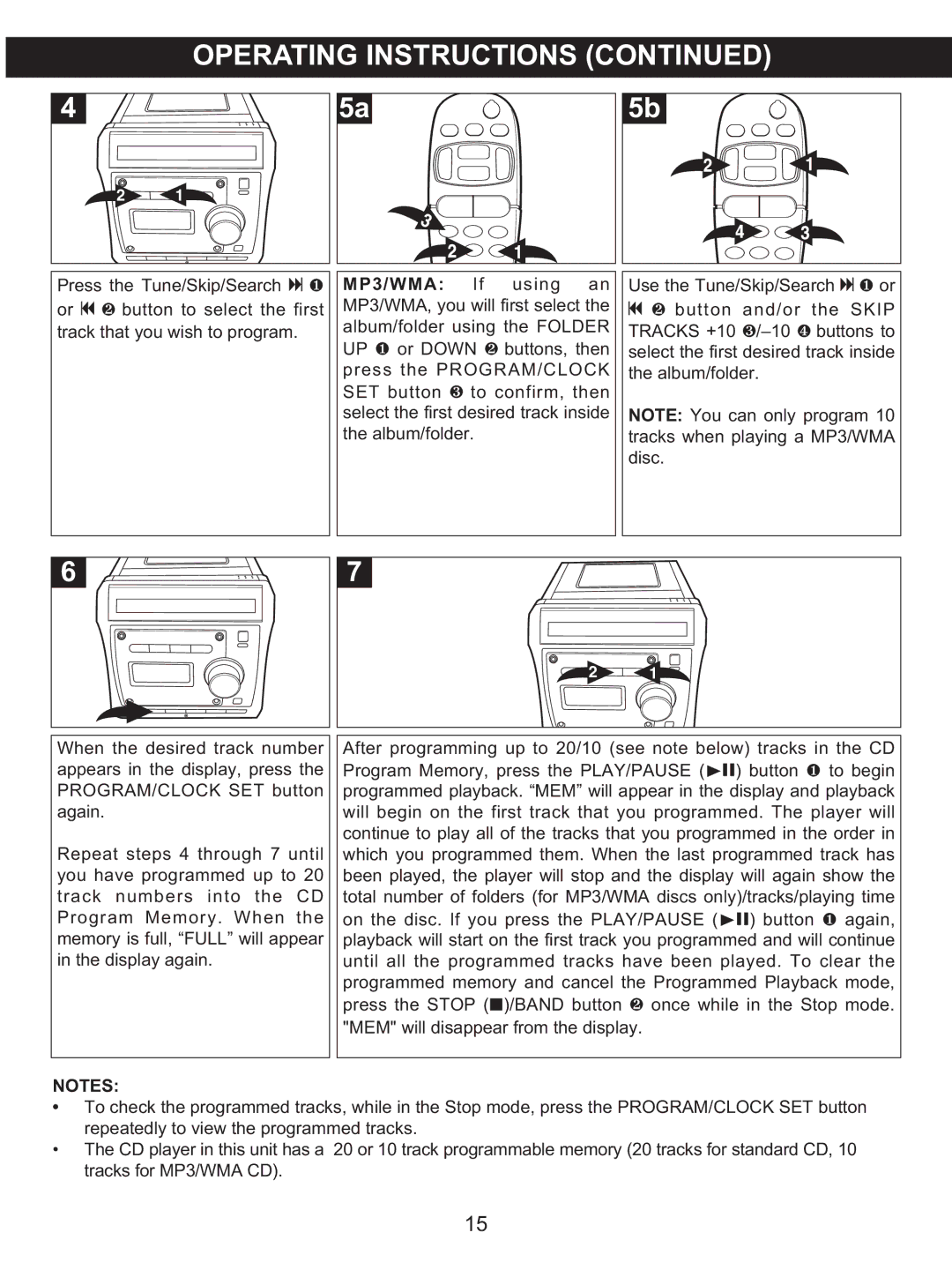 Memorex MX4122 manual Operating Instructions 