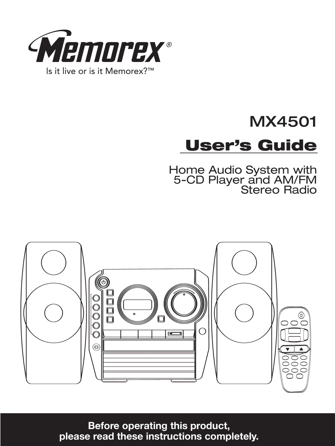 Memorex MX4501 manual User’s Guide 