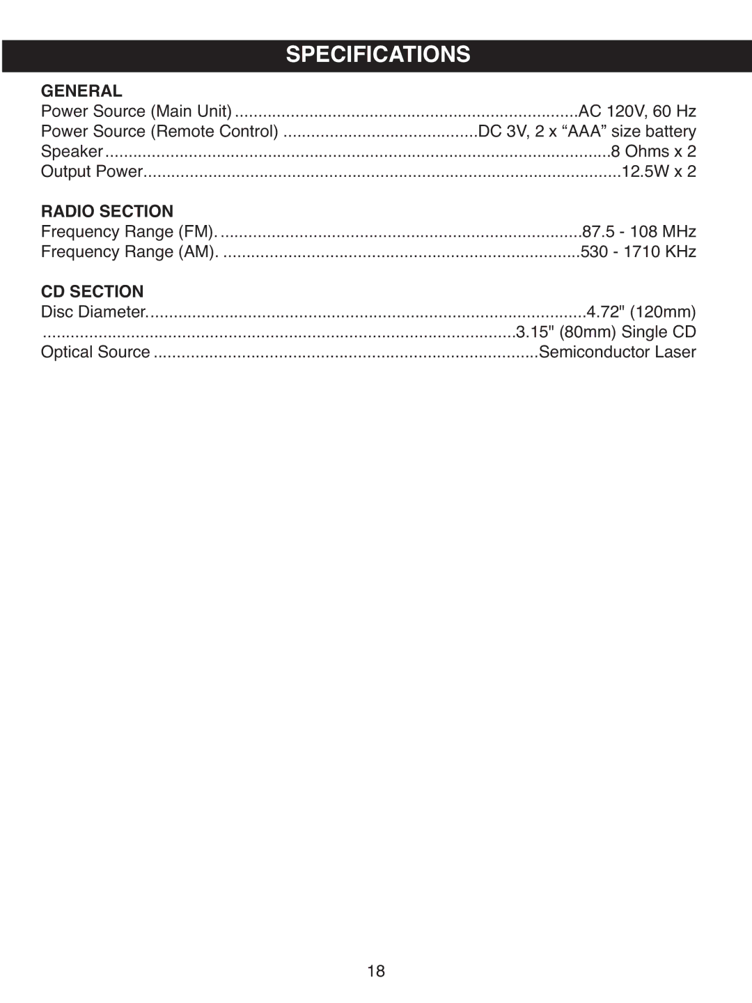 Memorex MX4501 manual General 