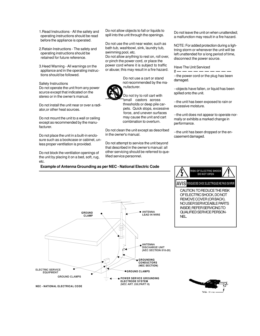 Memorex MX5510 manual Round Clamp 