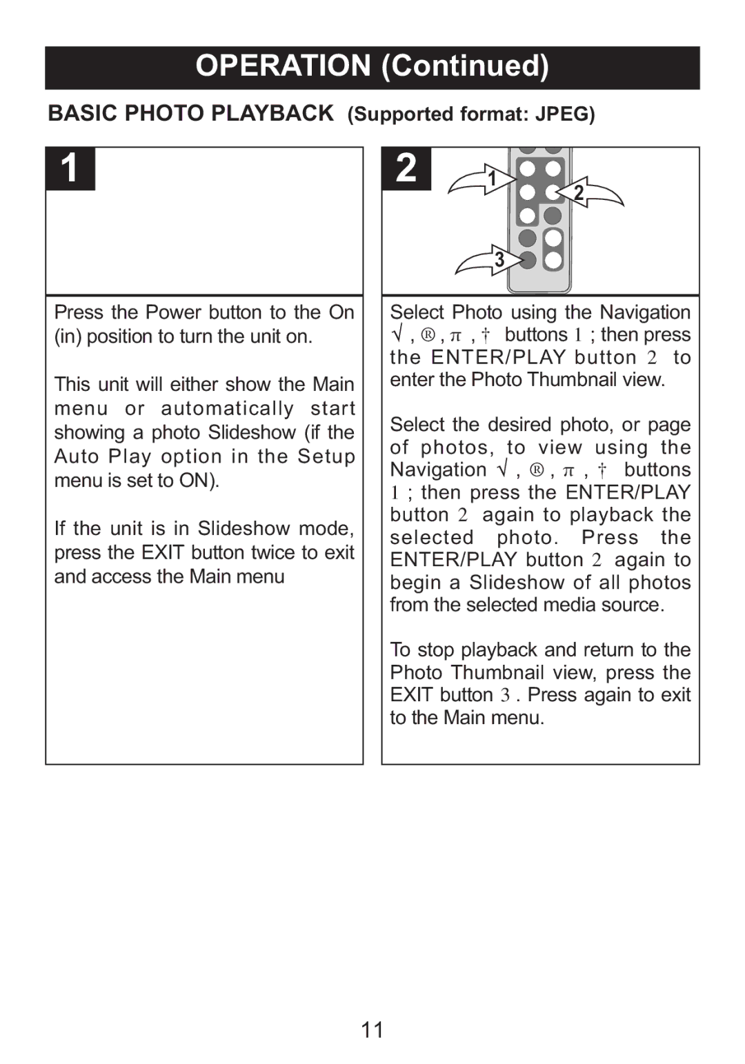 Memorex portable user user service Basic Photo Playback Supported format Jpeg 