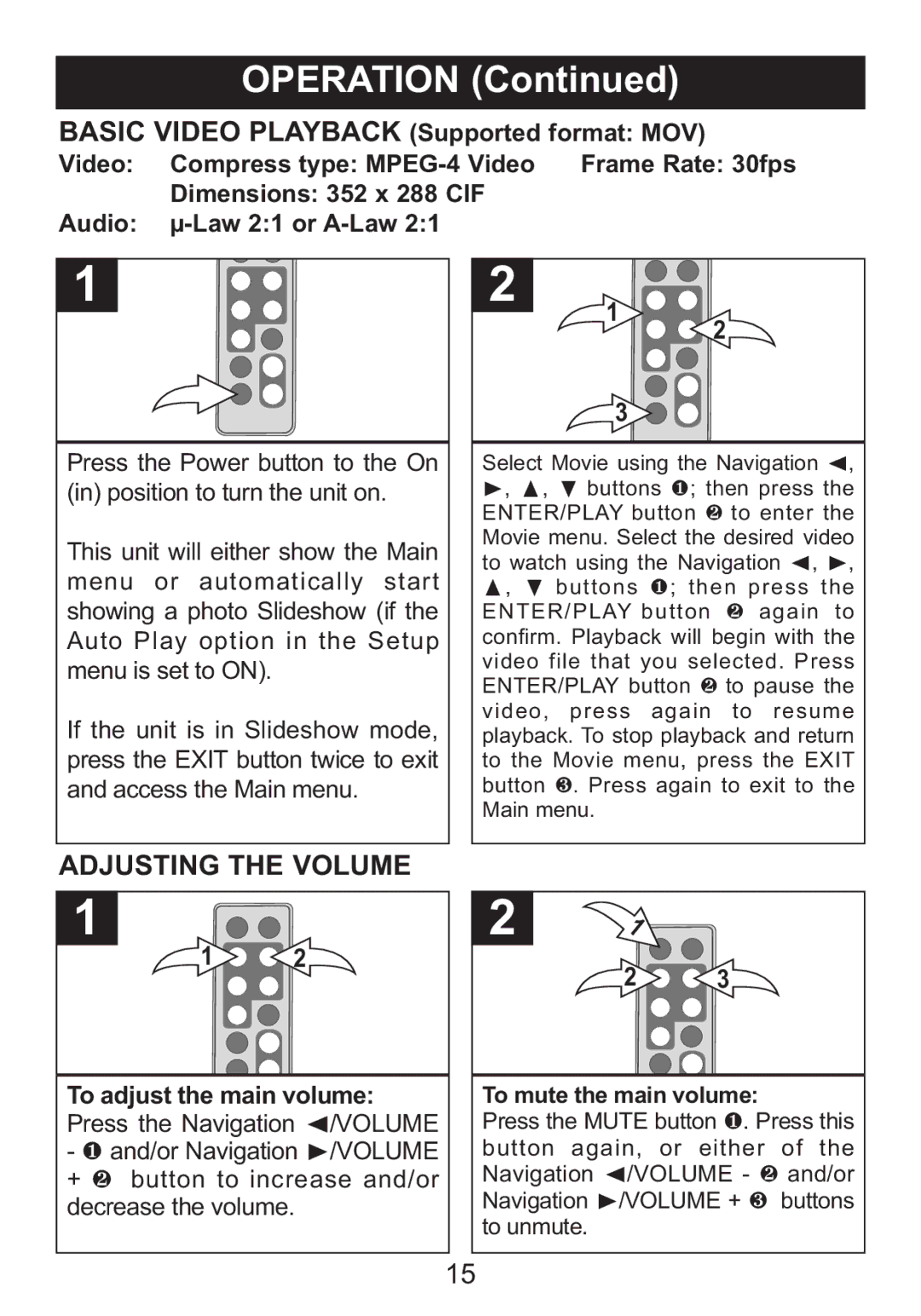 Memorex portable user user service To adjust the main volume 