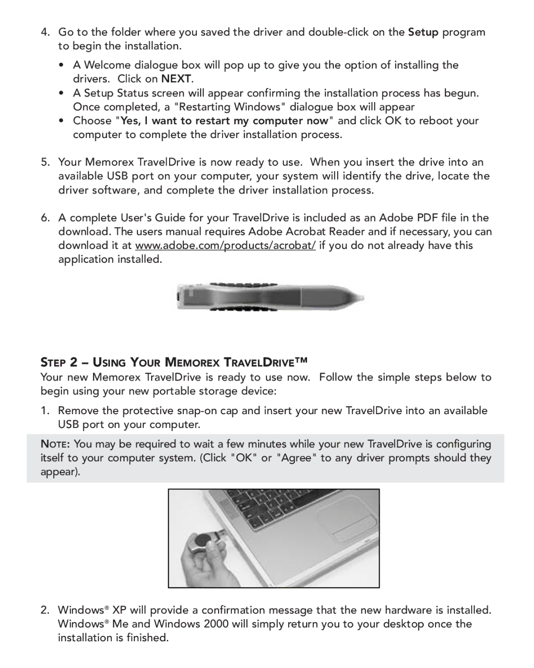 Memorex USB Flash Drive manual Using Your Memorex Traveldrive 