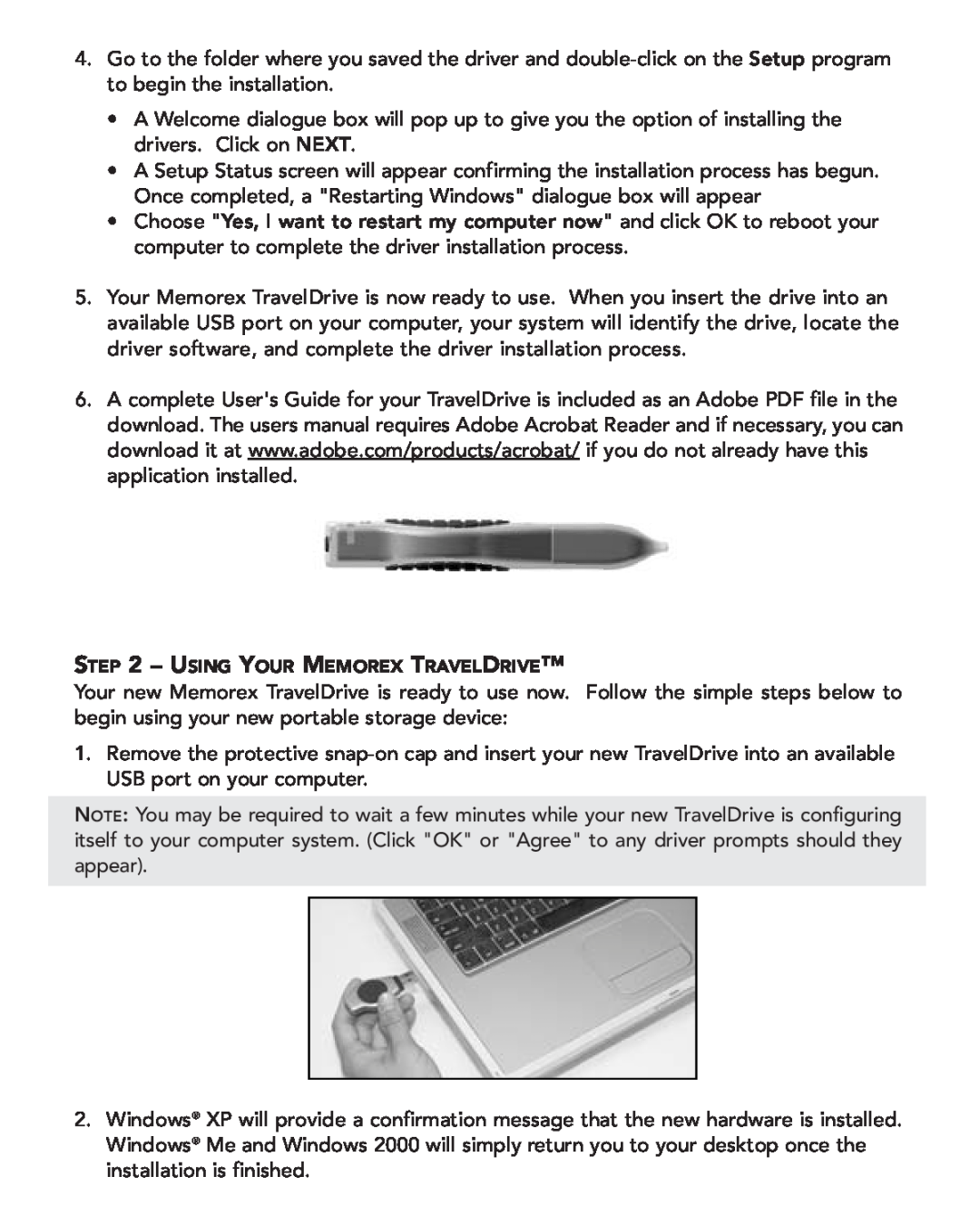 Memorex USB Flash Drive manual Using Your Memorex Traveldrive 