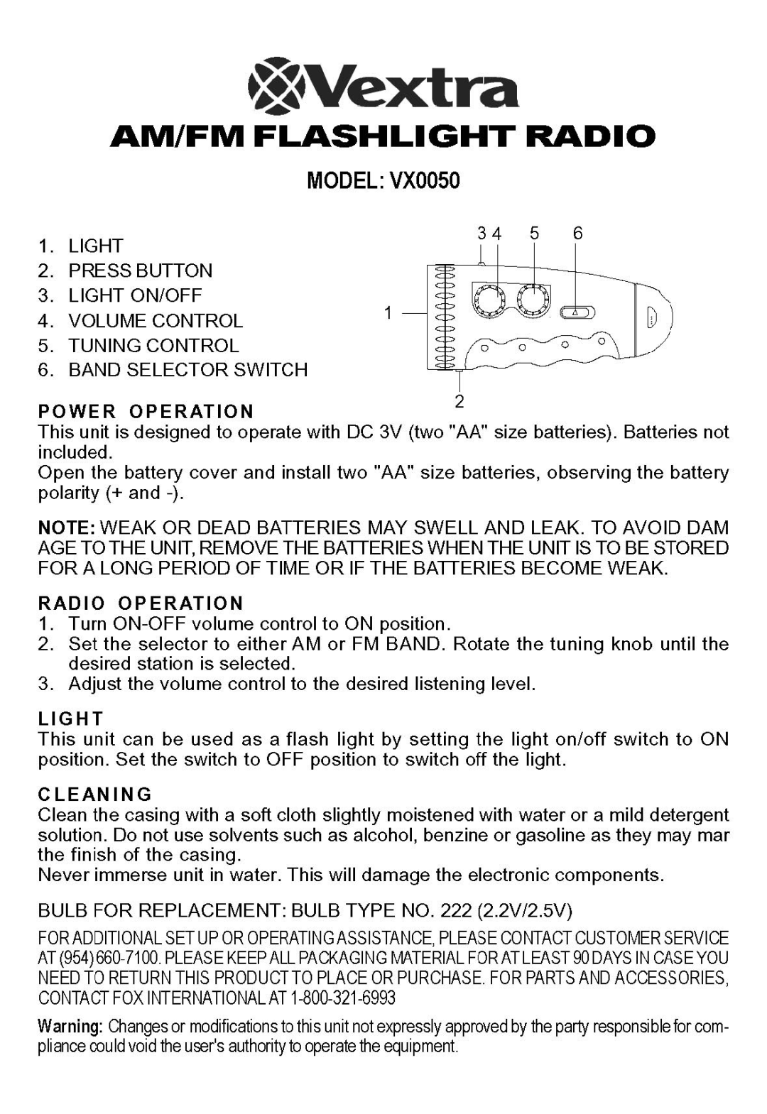 Memorex VX0050 manual 