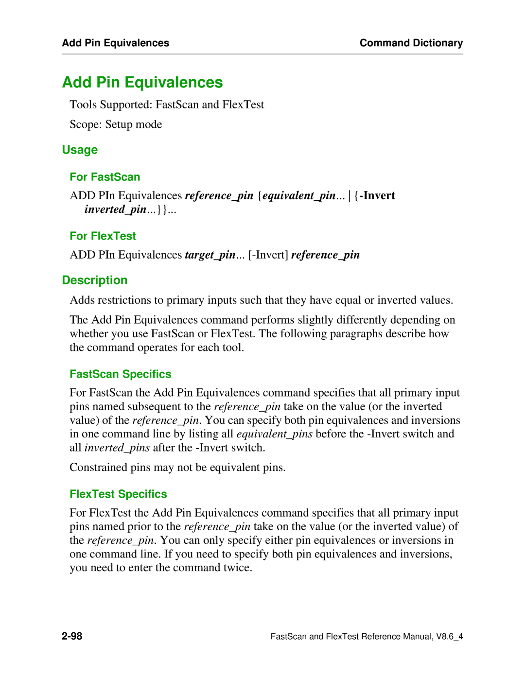 Mentor v8.6_4 manual Add Pin Equivalences, Invertedpin 