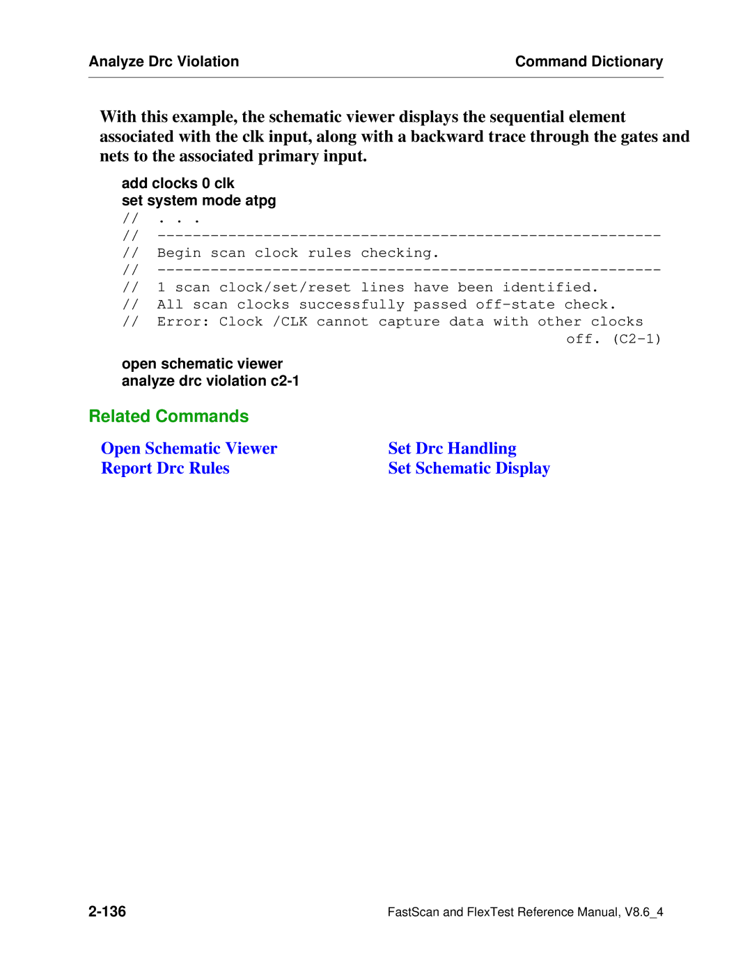 Mentor v8.6_4 manual Open schematic viewer analyze drc violation c2-1 