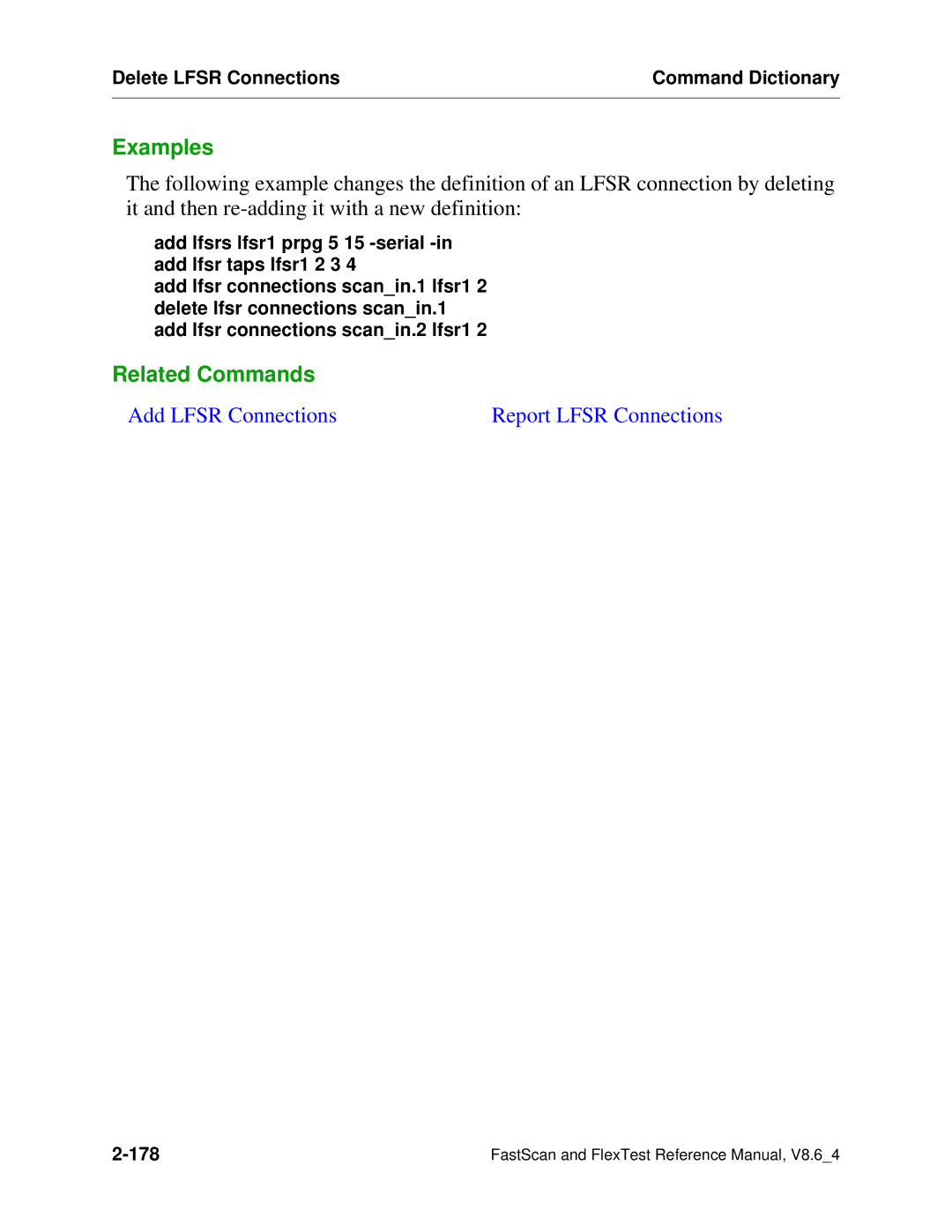 Mentor v8.6_4 manual Delete Lfsr Connections Command Dictionary 