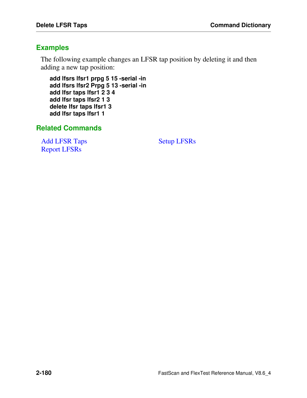 Mentor v8.6_4 manual Setup LFSRs 