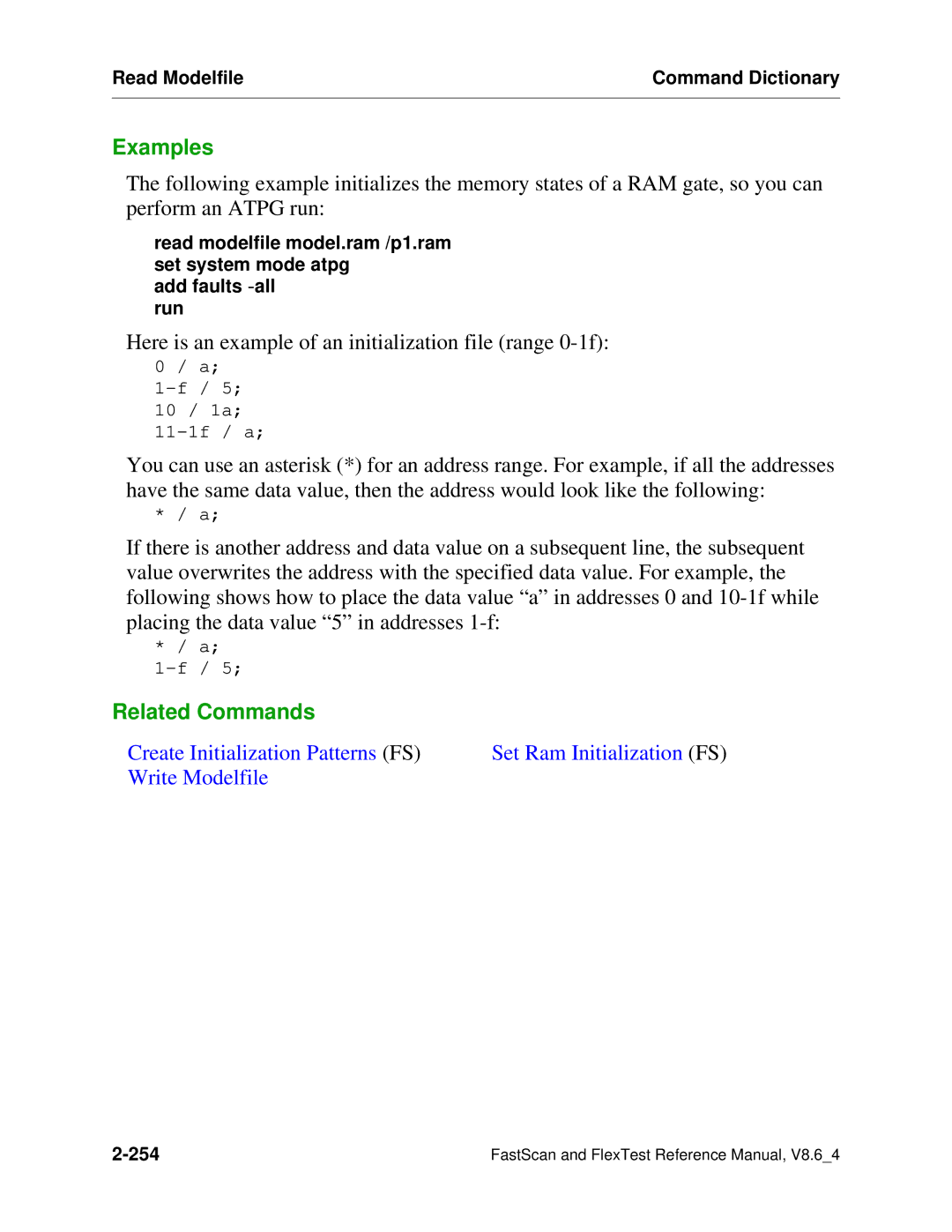 Mentor v8.6_4 manual Here is an example of an initialization file range 0-1f 