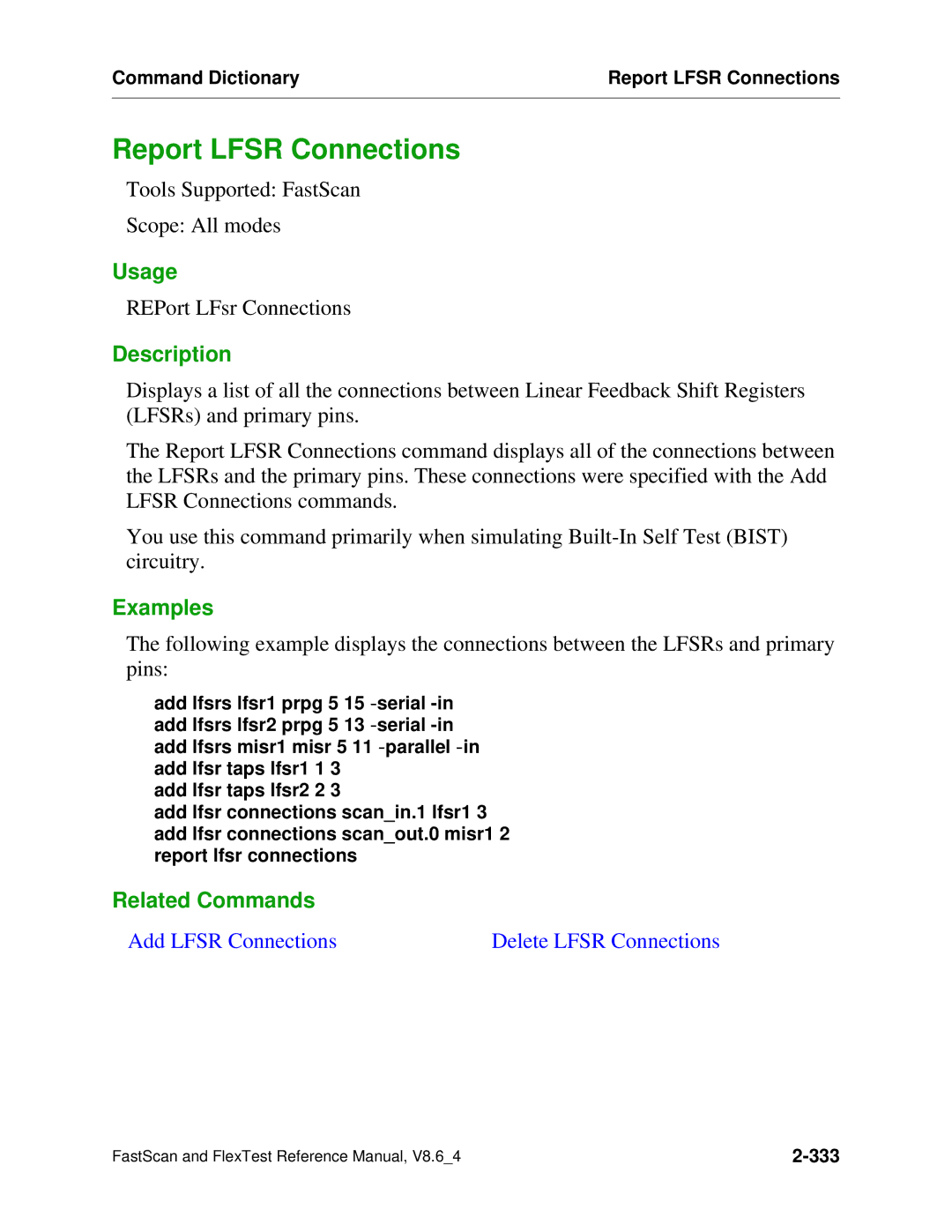 Mentor v8.6_4 manual Report Lfsr Connections 