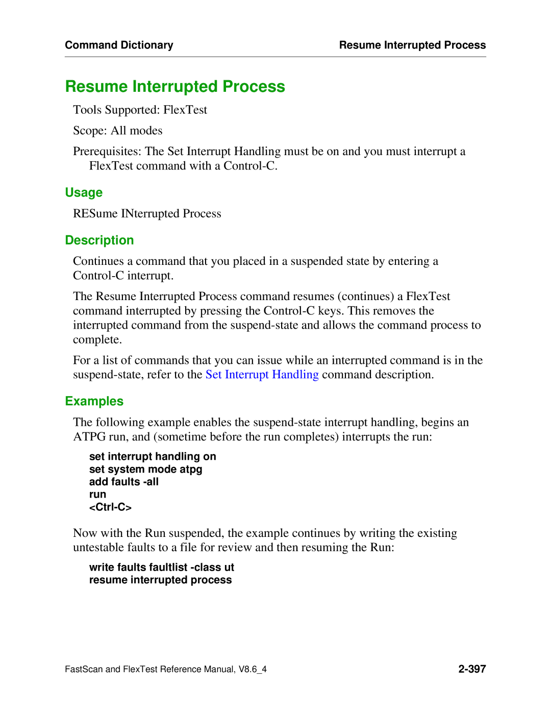 Mentor v8.6_4 manual Resume Interrupted Process 