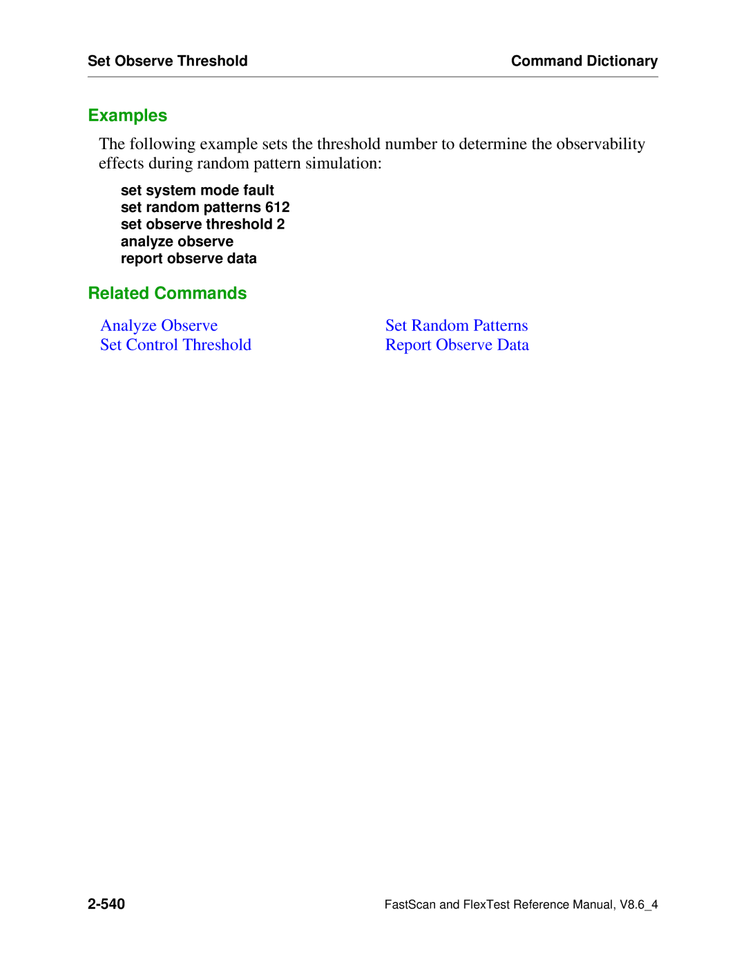 Mentor v8.6_4 manual Analyze Observe Set Random Patterns Set Control Threshold 