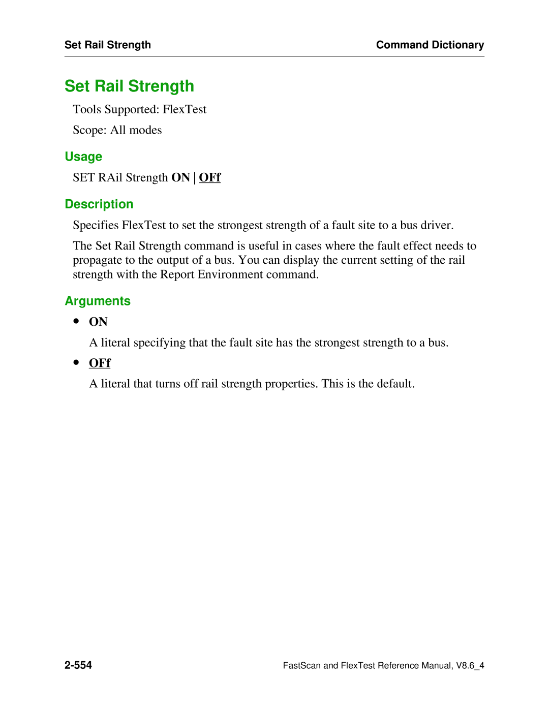 Mentor v8.6_4 manual Set Rail Strength 