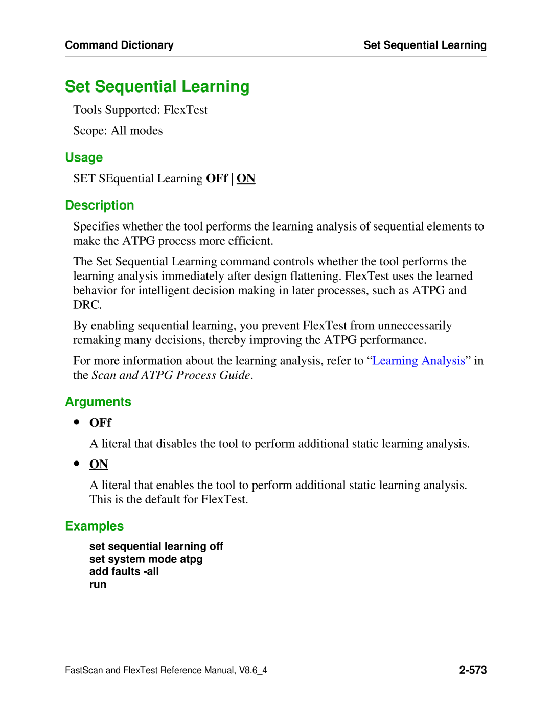 Mentor v8.6_4 manual Set Sequential Learning 