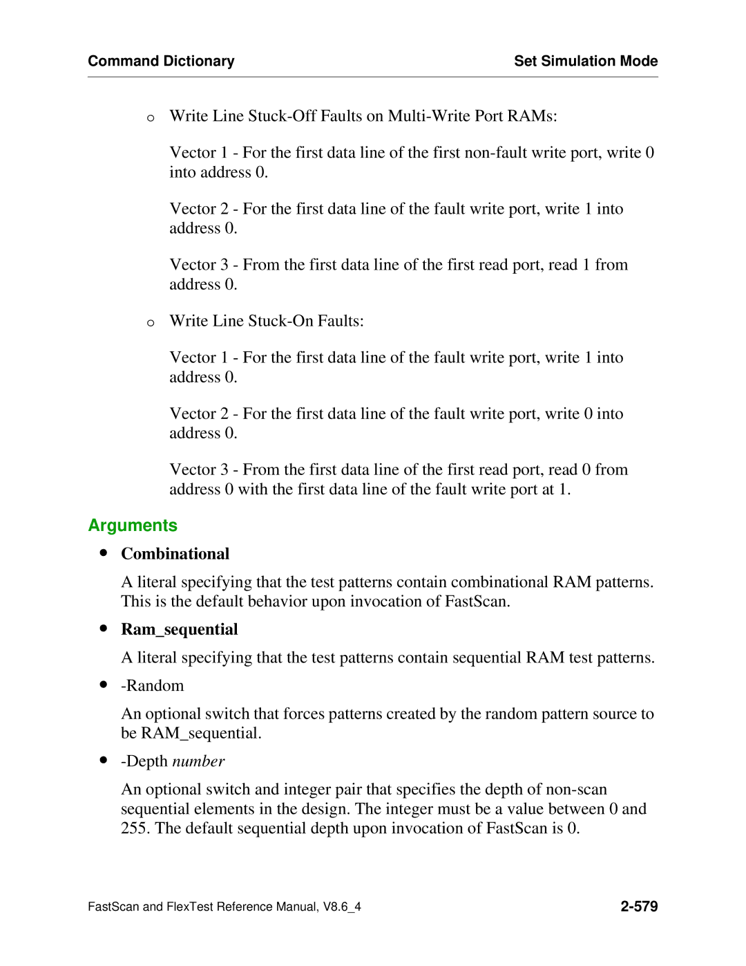 Mentor v8.6_4 manual ∙ Combinational, ∙ Ramsequential 