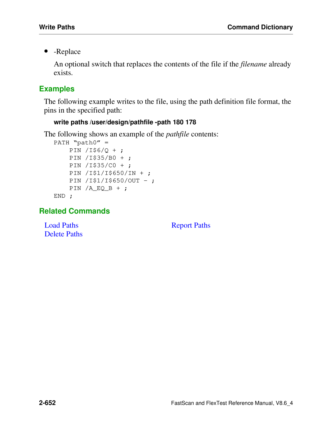 Mentor v8.6_4 manual Following shows an example of the pathfile contents 