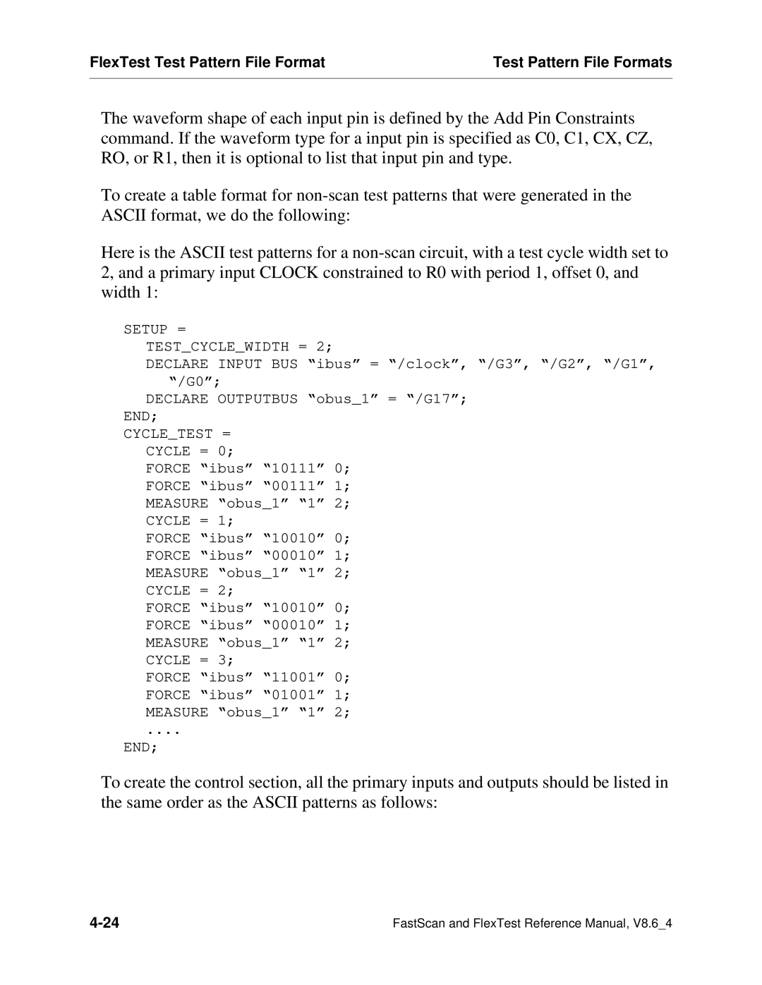 Mentor v8.6_4 manual Cycletest = Cycle = 